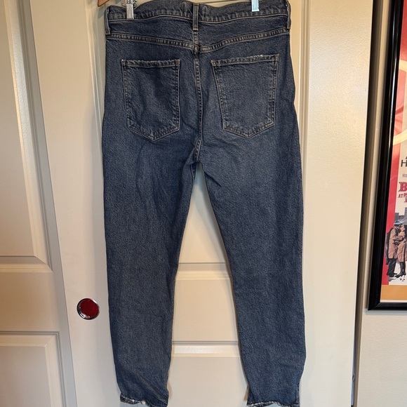 Agolde Toni mid rise style a133-1255 Dark Blue Jeans - Picture 5 of 12